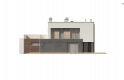 Projekt domu piętrowego Zx64 - elewacja 3