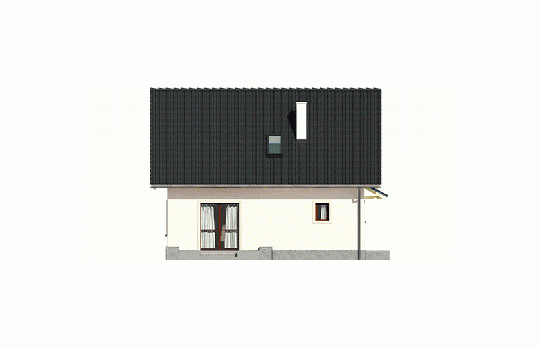 Projekt domu jednorodzinnego Celinka - elewacja 3