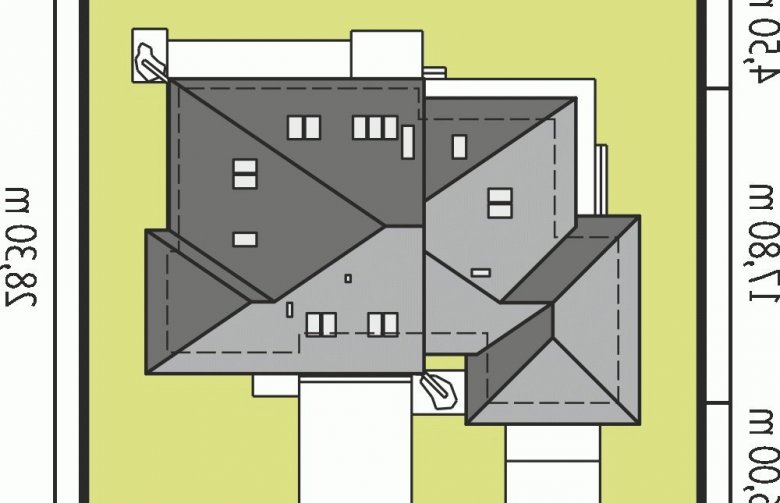 Projekt domu jednorodzinnego Jakub G2 - Usytuowanie - wersja lustrzana