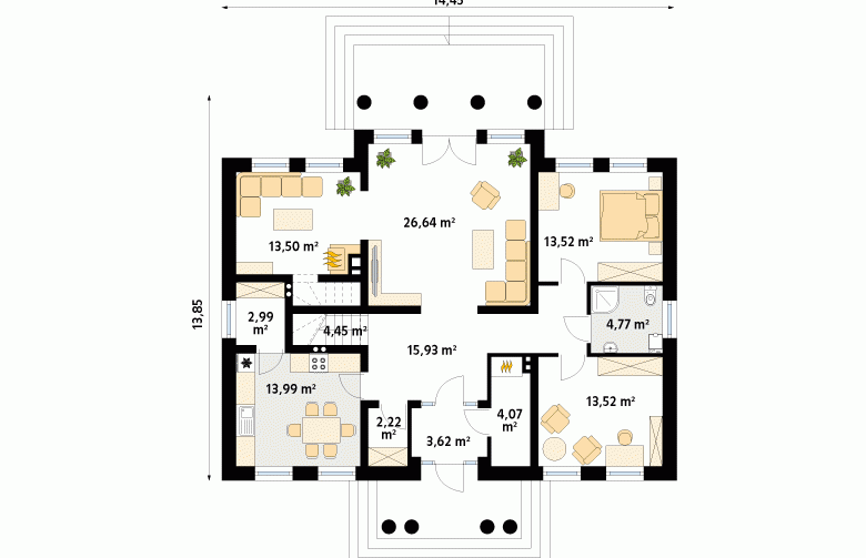 Projekt domu piętrowego Opus 2 - 