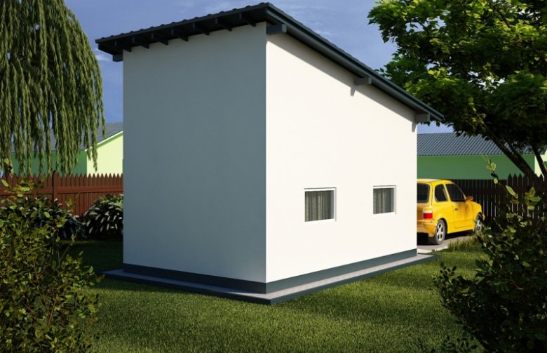 Projekt domu energooszczędnego G14 - Budynek garażowy
