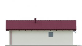 Elewacja projektu G16 - Budynek garażowo - gospodarczy - 3 - wersja lustrzana
