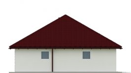 Elewacja projektu G27 - Budynek garażowo - gospodarczy - 3 - wersja lustrzana