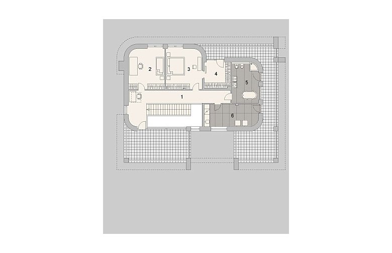 Projekt domu szkieletowego LK&800 - piętro