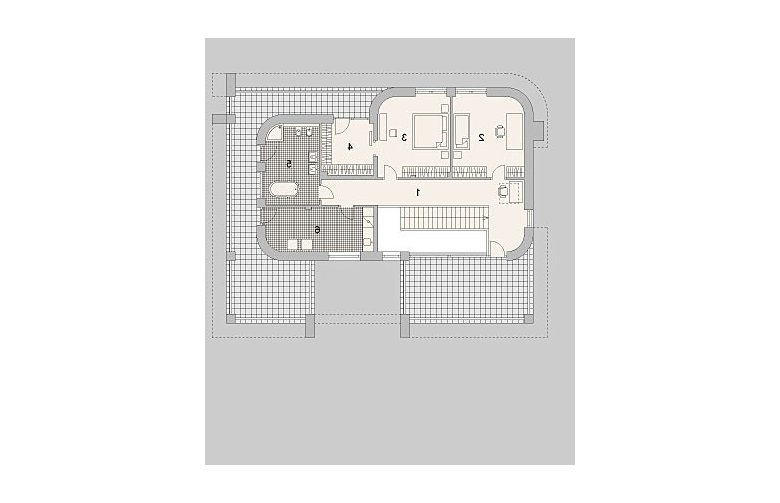 Projekt domu szkieletowego LK&800 - piętro