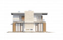 Projekt domu piętrowego Zx21 - elewacja 4