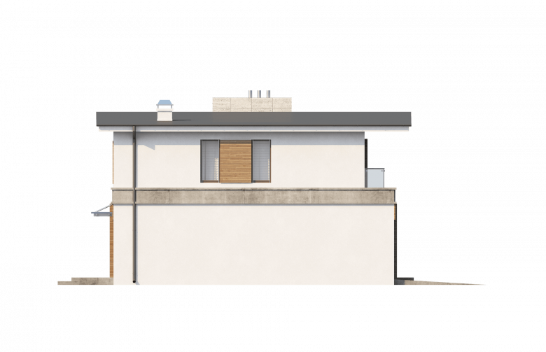 Projekt domu piętrowego Zx21 - elewacja 1