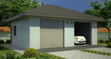 Projekt domu G54 - Budynek garażowy