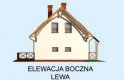 Projekt domu z poddaszem LAMIA - elewacja 2