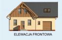 Projekt domu z poddaszem PALANKA - elewacja 1