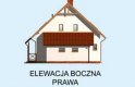 Projekt domu z poddaszem MONTANA - elewacja 4