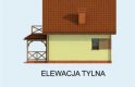 Projekt domu letniskowego ORLEAN dom letniskowy z poddaszem - elewacja 3