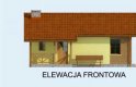 Projekt domu letniskowego FLORENCJA dom letniskowy - elewacja 1