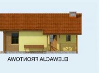 Elewacja projektu FLORENCJA dom letniskowy - 1 - wersja lustrzana