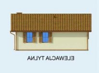 Elewacja projektu BOGOTA dom letniskowy - 3 - wersja lustrzana