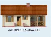 Elewacja projektu AROSA dom letniskowy - 1 - wersja lustrzana