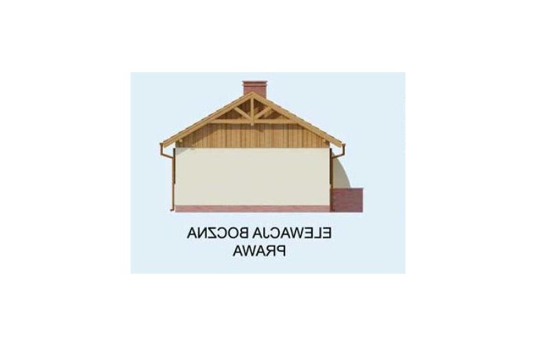 Projekt domu letniskowego AROSA dom letniskowy - elewacja 4