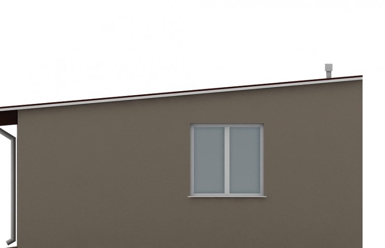 Projekt domu energooszczędnego G126 - Budynek garażowy - elewacja 3
