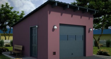 Projekt domu G81 - Budynek garażowy