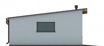 Elewacja projektu G82 - Budynek garażowy z wiatą - 2