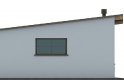 Projekt domu energooszczędnego G82 - Budynek garażowy z wiatą - elewacja 2