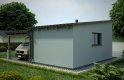 Projekt domu energooszczędnego G82 - Budynek garażowy z wiatą - wizualizacja 1