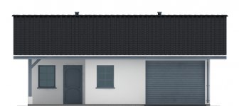 Elewacja projektu G86 - Budynek garażowy - 1