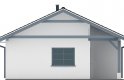 Projekt domu energooszczędnego G86 - Budynek garażowy - elewacja 2