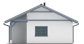 Elewacja projektu G86 - Budynek garażowy - 2 - wersja lustrzana