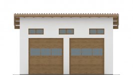 Elewacja projektu G115 - Budynek garażowy - 1 - wersja lustrzana