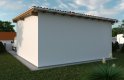 Projekt domu energooszczędnego G115 - Budynek garażowy - wizualizacja 1