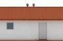 Projekt domu energooszczędnego G90 - Budynek garażowo - gospodarczy - elewacja 2