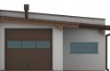 Projekt domu energooszczędnego G100 - Budynek garażowo - gospodarczy - elewacja 1