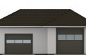 Projekt domu energooszczędnego G101 - Budynek garażowo - gospodarczy - elewacja 1