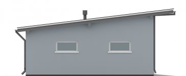 Elewacja projektu G102 - Budynek garażowy - 3 - wersja lustrzana