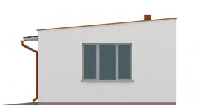 Elewacja projektu G103 - Budynek garażowy - 2 - wersja lustrzana