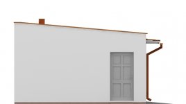 Elewacja projektu G103 - Budynek garażowy - 3 - wersja lustrzana