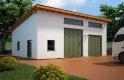 Projekt domu energooszczędnego G104 - Budynek garażowo - gospodarczy - wizualizacja 0