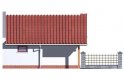 Projekt garażu G20 bliźniak (jeden segment), projekty garaży - elewacja 2