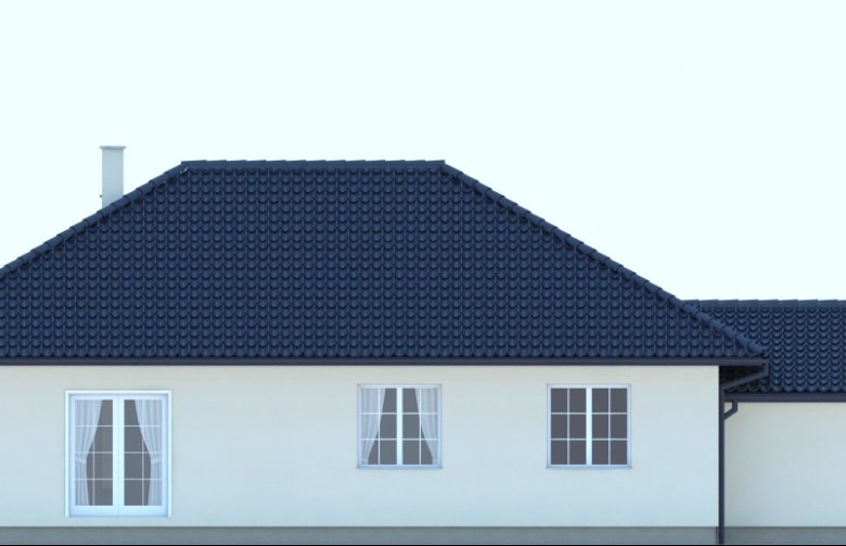 Projekt domu dwurodzinnego Tadeusz - elewacja 4