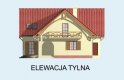 Projekt domu z poddaszem PERUGIA - elewacja 3