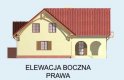 Projekt domu z poddaszem PERUGIA - elewacja 4