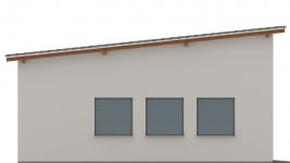 Elewacja projektu G122 - Budynek garażowo - gospodarczy - 2