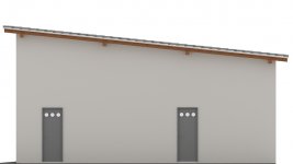Elewacja projektu G122 - Budynek garażowo - gospodarczy - 3
