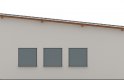 Projekt domu energooszczędnego G122 - Budynek garażowo - gospodarczy - elewacja 2