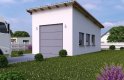 Projekt domu energooszczędnego G122 - Budynek garażowo - gospodarczy - wizualizacja 0