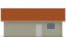 Elewacja projektu G123 - Budynek garażowy - 1 - wersja lustrzana