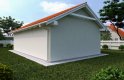Projekt domu energooszczędnego G123 - Budynek garażowy - wizualizacja 1
