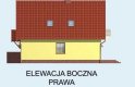Projekt domu z poddaszem ACAPULCO - elewacja 4