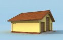 Projekt garażu G196 garaż dwustanowiskowy - wizualizacja 1